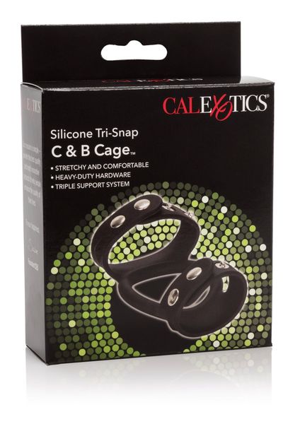 Silicone Tri-Snap C & B Cage Black zdjęcie 2