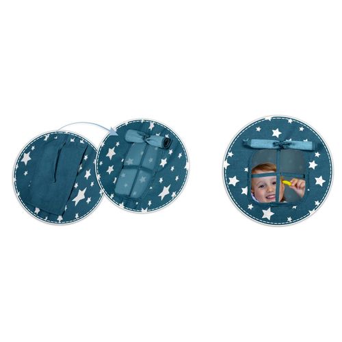 Namiot tipi dla dzieci ze światełkami Nukido - niebieski na Arena.pl