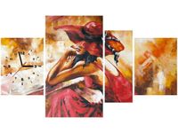 70CM 120CM OBRAZ 4 ELEM JESIENNA ZADUMA ŚCIENNY