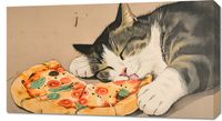 Obraz 90x50cm Pizza Dla Kota