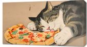 Obraz 90x50cm Pizza Dla Kota