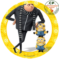 Opłatek na tort Minionki