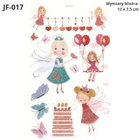 Tatuaże z brokatem wróżki/ syrenki, różne wzory - JF-017