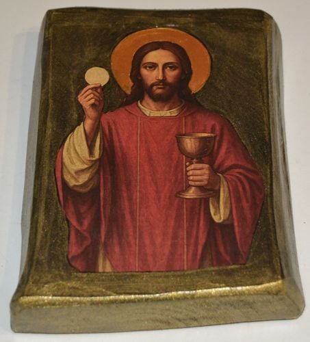 Ikona Jezus z Hostią mała na Arena.pl