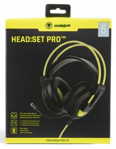 snakebyte słuchawki gamingowe head:set pro 7.1 led na Arena.pl