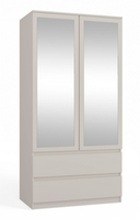 Szafa Do Pokoju Młodzieżowego z Lustrem 90 cm Kaszmir SYLWIA III TS