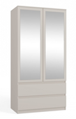 Szafa Do Pokoju Młodzieżowego z Lustrem 90 cm Kaszmir SYLWIA III TS