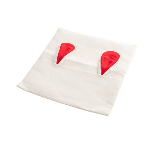 Poszewka lniana 40 x 40 cm do sublimacji - czerwone uszy na Arena.pl