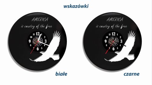 Zegar ścienny z płyty winylowej USA 3.3 na Arena.pl