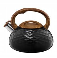 Czajnik tradycyjny Ambition Golf 2,3l czarny mat stal nierdzewna gwizdek