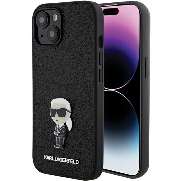 Etui Karl Lagerfeld do iPhone 15, iPhone 14, iPhone 13, Czarny zdjęcie 1