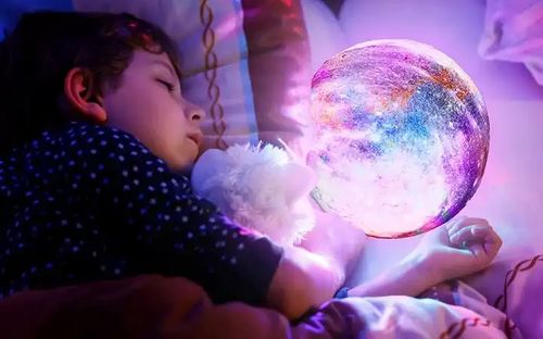 KSIĘŻYCOWA LAMPKA NOCNA LED - DO SYPIALNI NA BIURKO PLANETA KSIĘŻYC PREZENT na Arena.pl