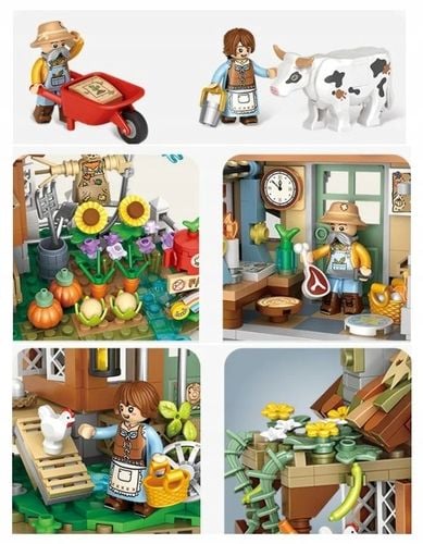 FARMA KLOCKI KONSTRUKCYJNE 899 EL DOMEK NA WSI na Arena.pl