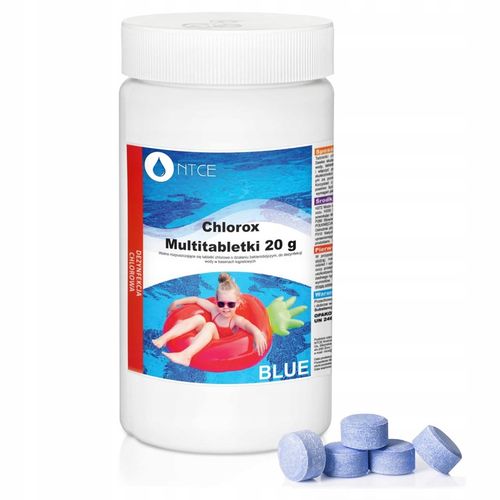 1kg 20w1 CHLOR DO BASENU TABLETKI MULTIFUNKCYJNE Chlorox 50x 20g na Arena.pl