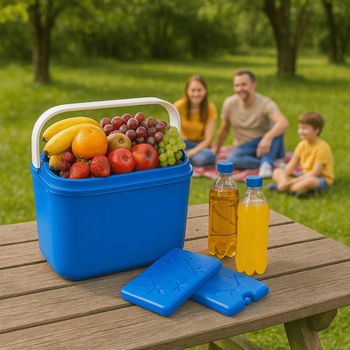 LODÓWKA TURYSTYCZNA 10L na WKŁADY MROŻĄCE do auta KAMPERA łodzi piknik na Arena.pl