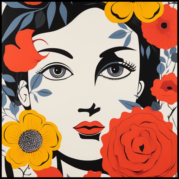 Plakat 100x100cm Kwiatowa Aura zdjęcie 2