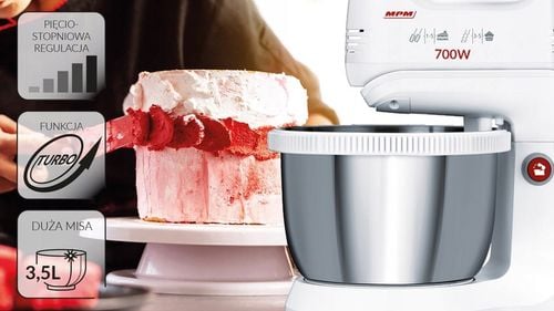 Mikser ręczny z misą biały 700W MPM MMR-21Z na Arena.pl