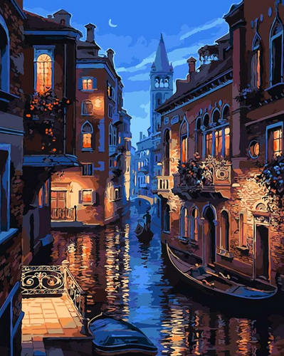 Zestaw do malowania po numerach - Wenecja nocą na Arena.pl