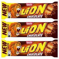 Lion Nadziewany wafel z karmelem i oblany mleczną czekoladą 42 g x 3 sztuk