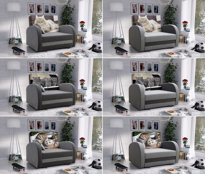 Sofa TOLA, pojemnik na pościel, bogata kolorystyka zdjęcie 3