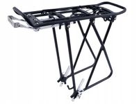 Mocny bagażnik rowerowy aluminiowy pod sakwy Black