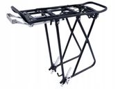 Mocny bagażnik rowerowy aluminiowy pod sakwy Black