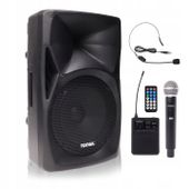 Przenośny Głośnik TONSIL ZP 15 + 1 mikrofon UHF i 1 mikrofon nagłowny