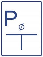 Tablica orientacyjna punktu pomiarowego grawer piktogram 20x15cm duży wybór