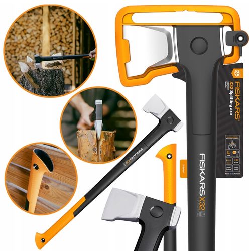 FISKARS X32 SIEKIERA ROZŁUPUJĄCA DO DREWNA Fiskars X32 XXXL 1069108 - OFICJALNY DYSTRYBUTOR - AUTORYZOWANY DEALER FISKARS na Arena.pl