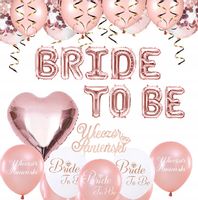 Balony BRIDE TO BE na wieczór PANIEŃSKI GOLD ROSE