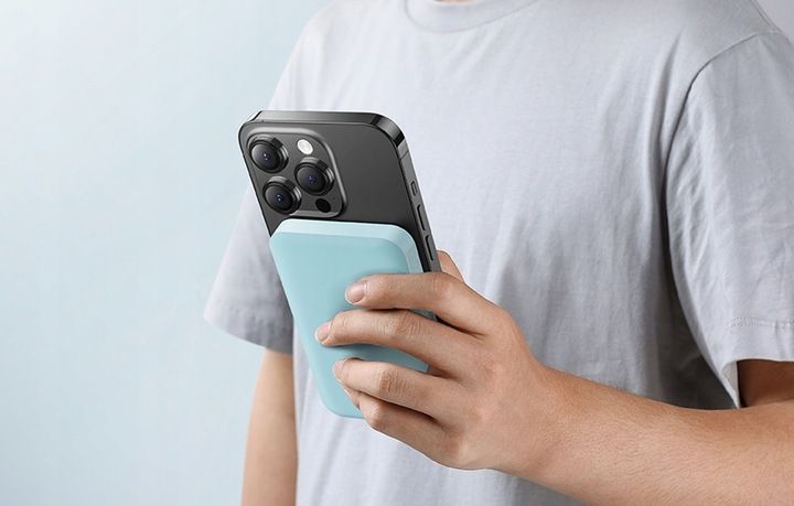 BASEUS MAGNETYCZNY POWERBANK MAGSAFE 5000MAH ŁADOWANIE INDUKCYJNE QC 20W zdjęcie 3