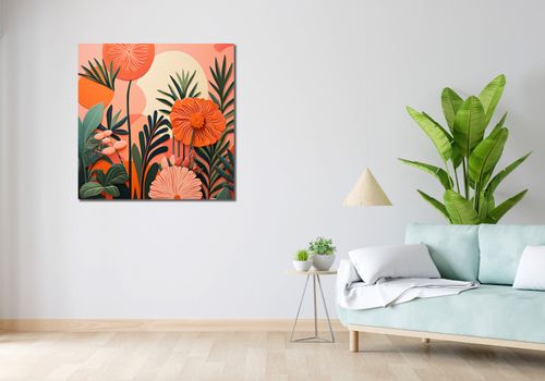 Obraz 90x90cm Koralowy Ogród na Arena.pl