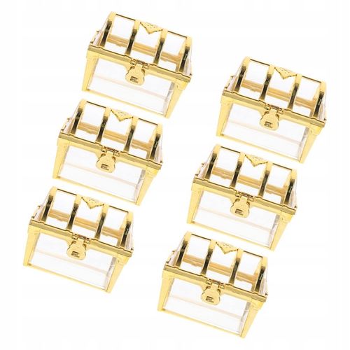 6 SZTUK PLASTIKOWE PUDEŁKO NA SKARBY SKRZYNIA SKARBÓW ETUI SKRZYNIA na Arena.pl