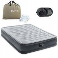 Materac dwuosobowy Intex 191 x 137 x 33 cm szary