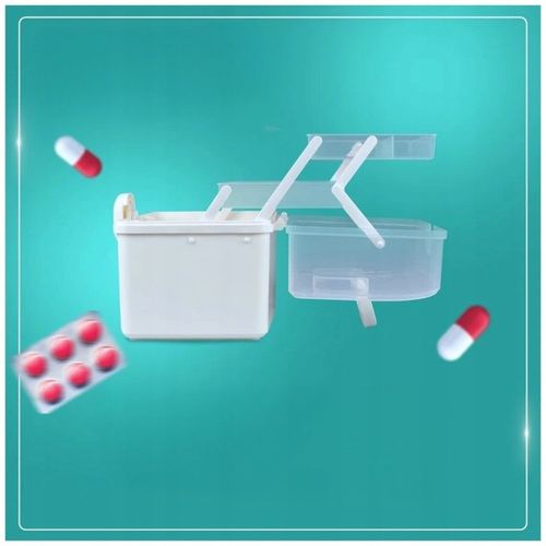 Organizer na leki skrzynka kuferek pojemnik tabletki zamykany na Arena.pl