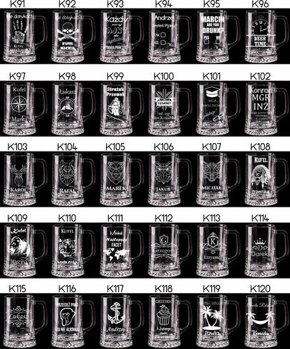 KUFEL DO PIWA Z GRAWEREM 660 ml URODZINY PREZENT DZIEŃ OJCA KAWALERSKI na Arena.pl