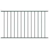 Panel ogrodzeniowy, kryta proszkowo stal, 1,7x1 m, antracyt