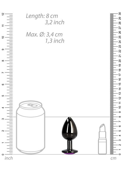 Heart Gem Butt Plug - Medium zdjęcie 9