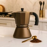 Kawiarka zaparzacz do kawy indukcja gaz 300 ml 6 filiżanek Valdinox Aurum
