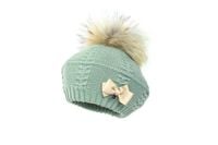 Jamiks ALDONZA czapka beret dla dziewczynki brudna mięta 48-50