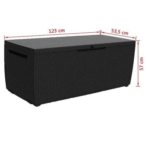 Skrzynia ogrodowa technorattan Keter Capri 305l antracytowa na Arena.pl