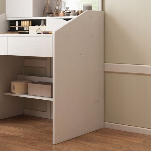 TOALETKA Z LUSTREM BIAŁA DO MAKIJAŻU GLAMOUR Z SZUFLADAMI STYL na Arena.pl