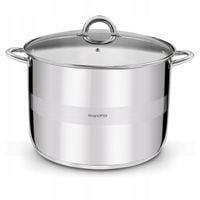 GARNEK Gastronomiczny INDUKCJA DUŻY STALOWY POKRYWKA Konighoffer Faro 21 l