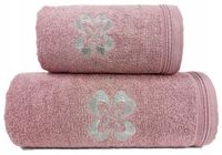 Ręcznik haftowany Novella 50x90 Greno lawendowy