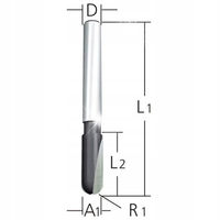 MAKITA Frez do profili półokrągłych 12mm trzpień 8mm D-10805
