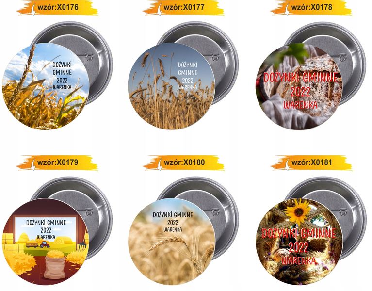 Przypinki buttony SUPER JAKOŚĆ DOŻYNKI HIT zdjęcie 3