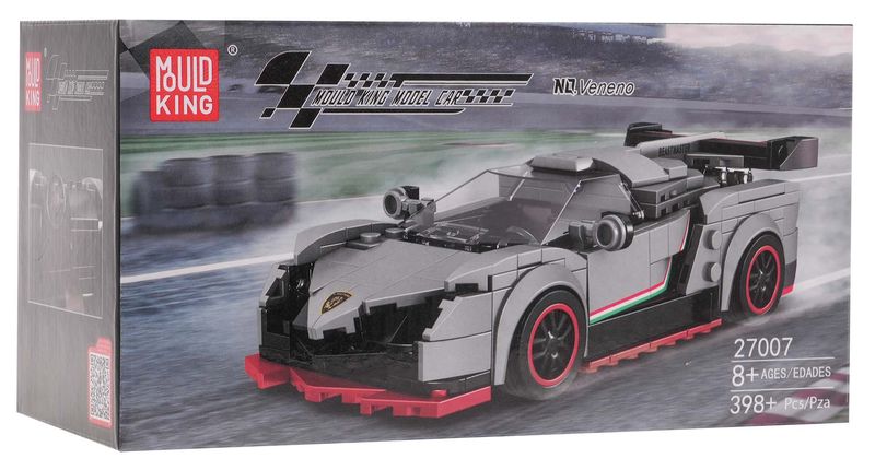Zestaw Klocków Auto Sportowe 398El. Białe zdjęcie 7