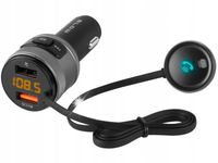 TRANSMITER BLUETOOTH SAMOCHODOWY ŁADOWARKA ZESTAW GŁOŚNOMÓWIĄCY USB QC3.0