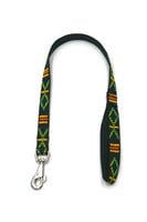 A-478 PEJCZ, KRÓTKA SMYCZ DLA PSA TAŚMA INDIAŃSKA 25mm/80cm Kolor - ZIELONY