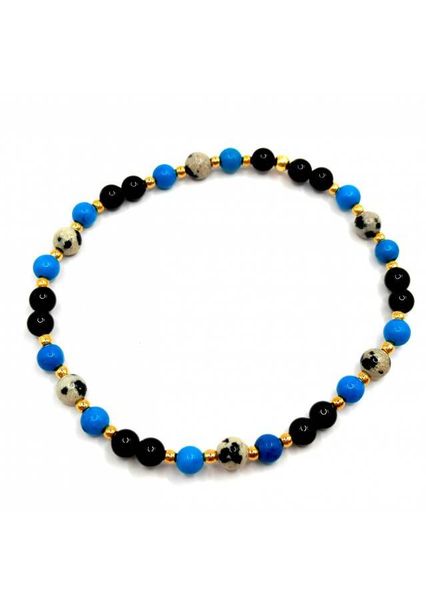 Bransoletka BLUE JASPIS 925 zdjęcie 1